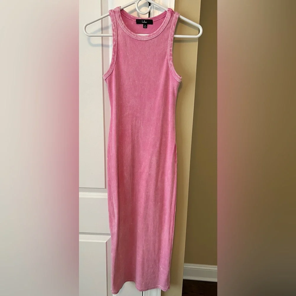 LuLu’s Ribbed Bodycon Midi Dress - Picture 4 of 7